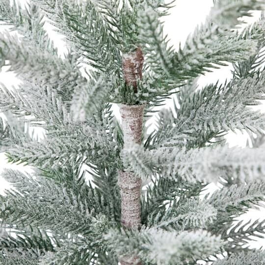 Northlight 26" Unlit Flocked Potted Artificial Christmas Snowy Tree